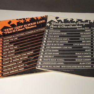 Sheet Music 2 Books popular songs 1977 Warner Brothers